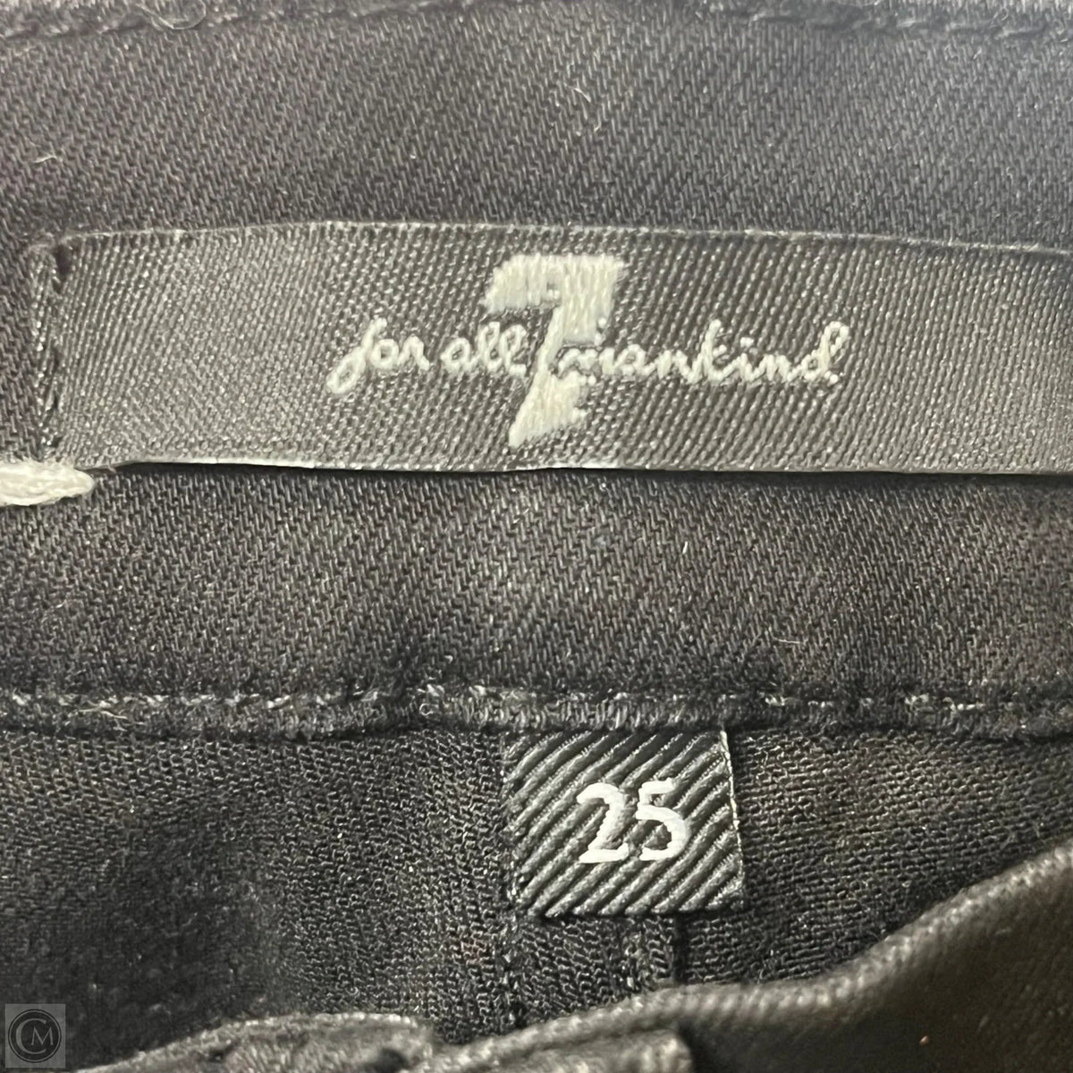 Jeans Skinny By 7 For All Mankind In Black, Size: 2