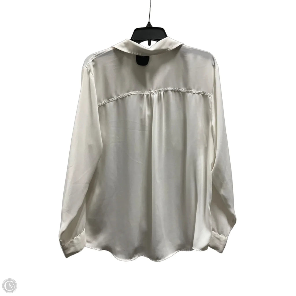 Blouse Long Sleeve By Maurices In White, Size: Xl