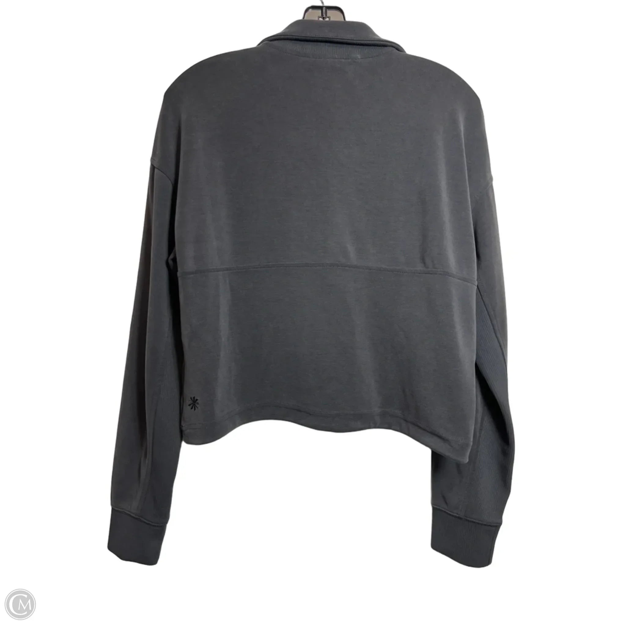 Athletic Top Long Sleeve Collar By Athleta In Black, Size: Xs