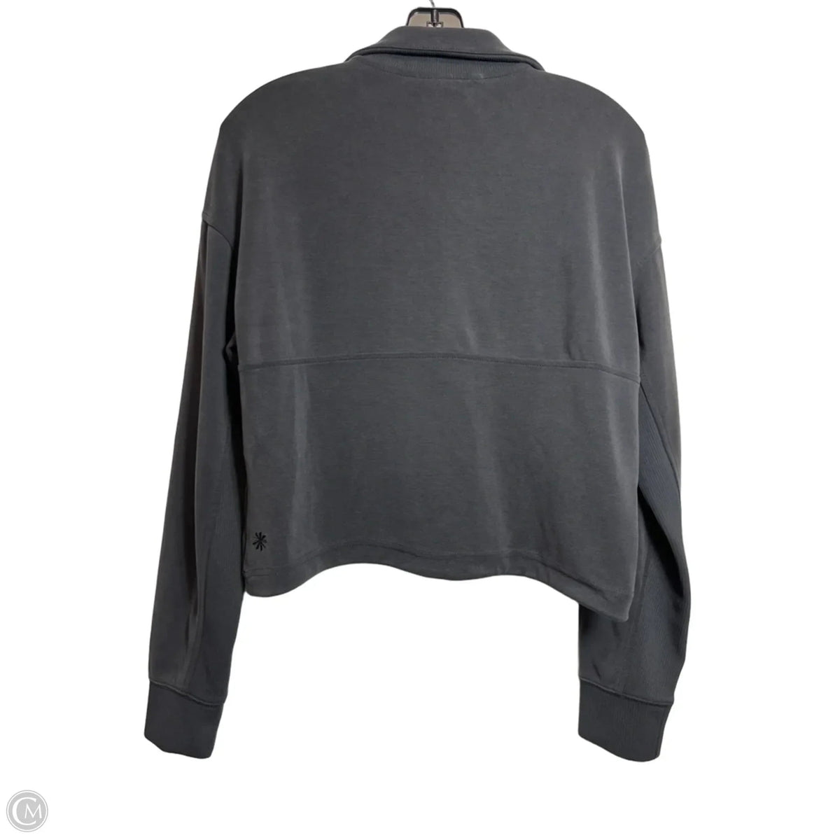 Athletic Top Long Sleeve Collar By Athleta In Black, Size: Xs