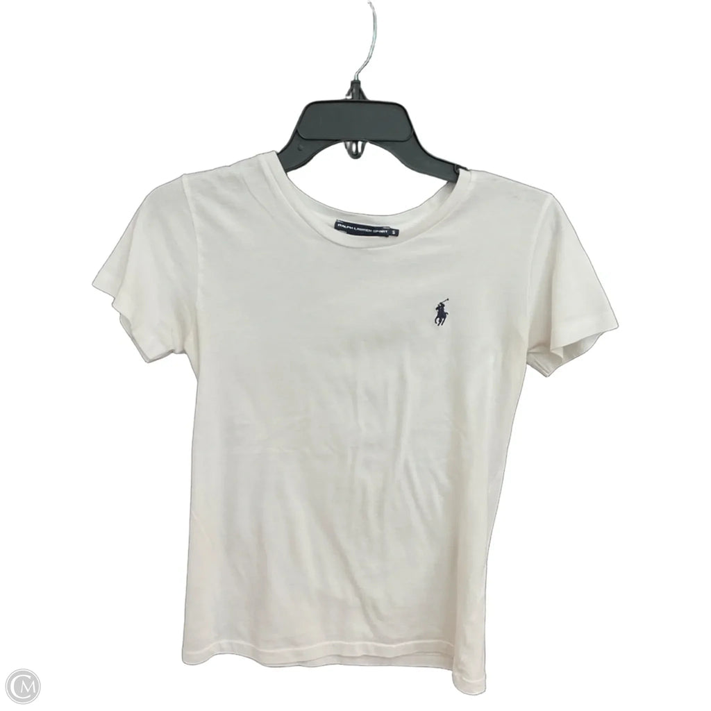 Top Short Sleeve By Ralph Lauren In White, Size: S