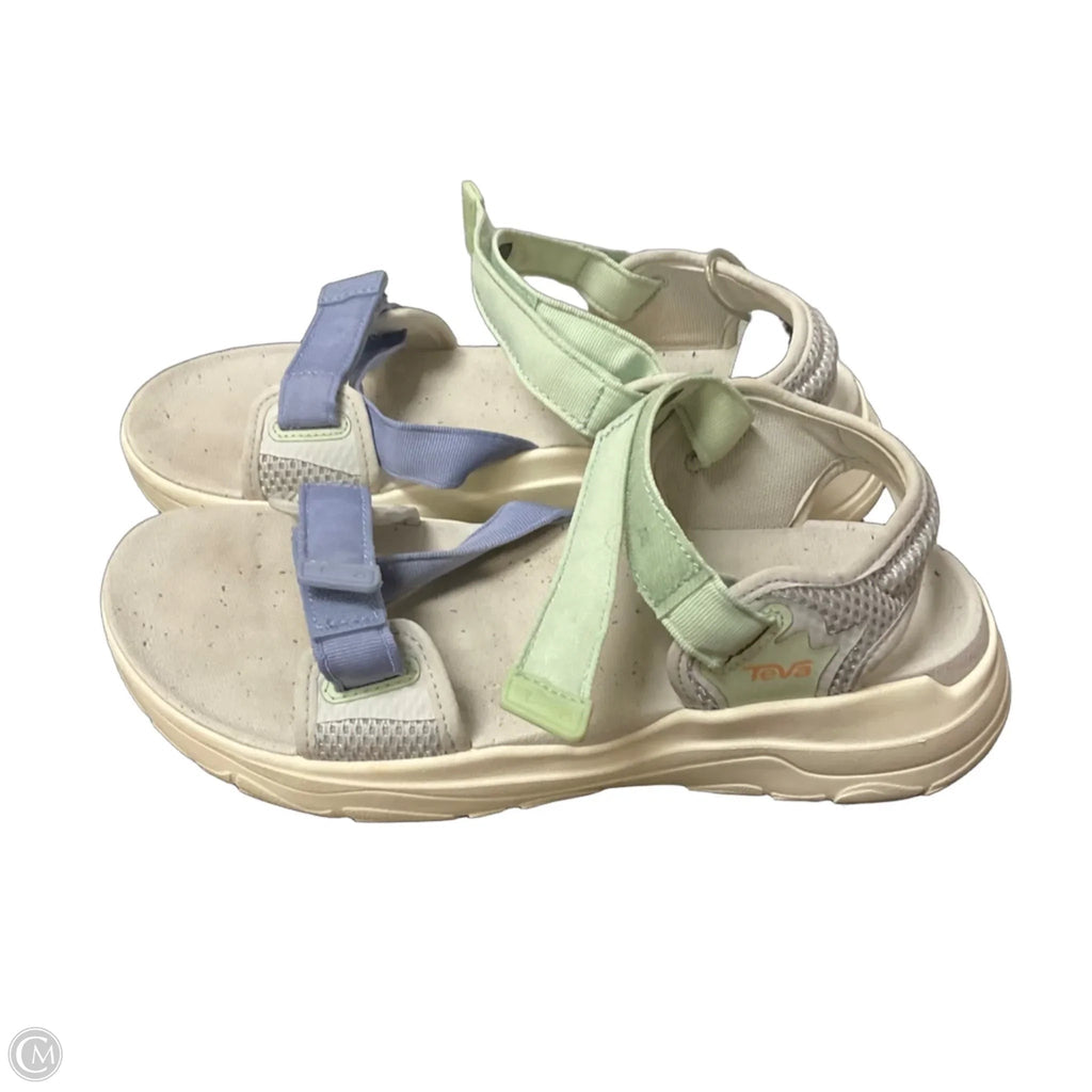 Sandals Sport By Teva In Green & Purple, Size: 9