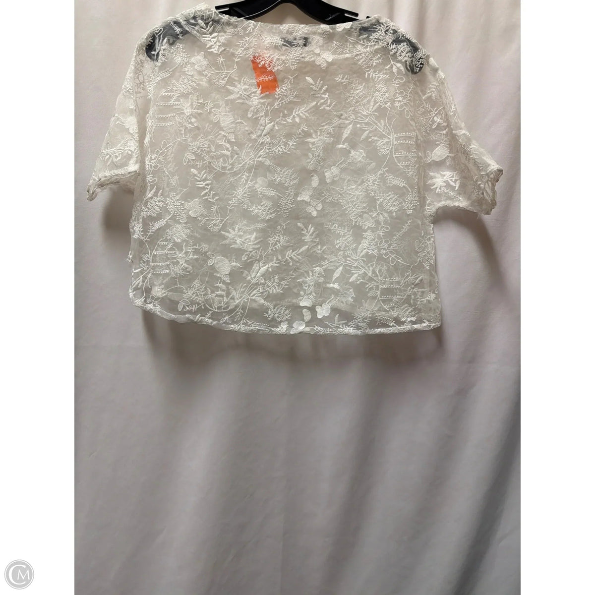 Top Short Sleeve By Misslook In White, Size: M