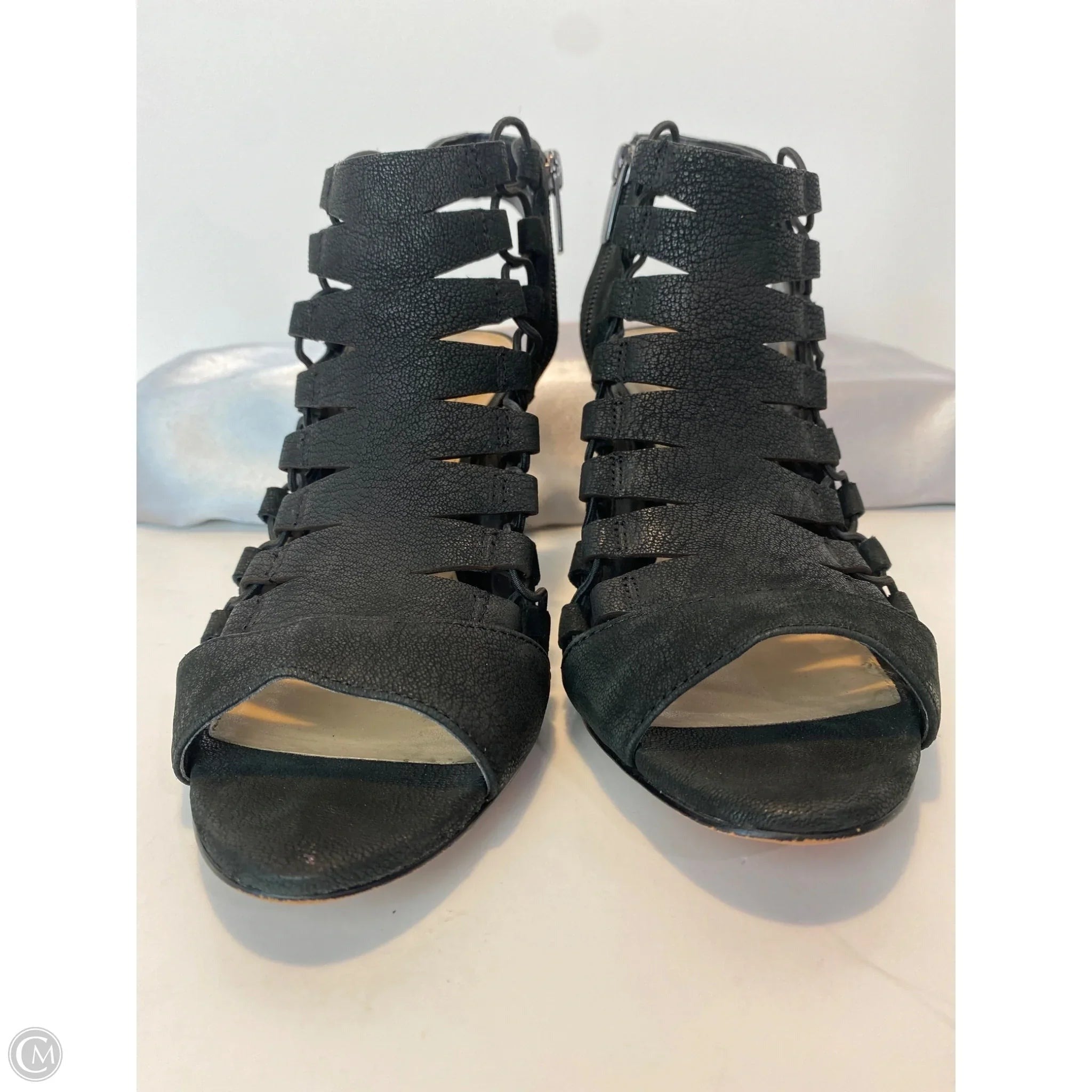 Sandals Heels Block By Vince In Black, Size: 8