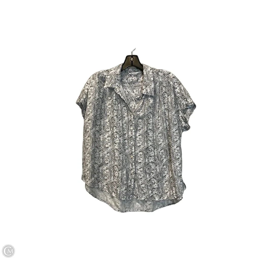 Top Short Sleeve Basic By Jane And Delancey In White, Size: Xl