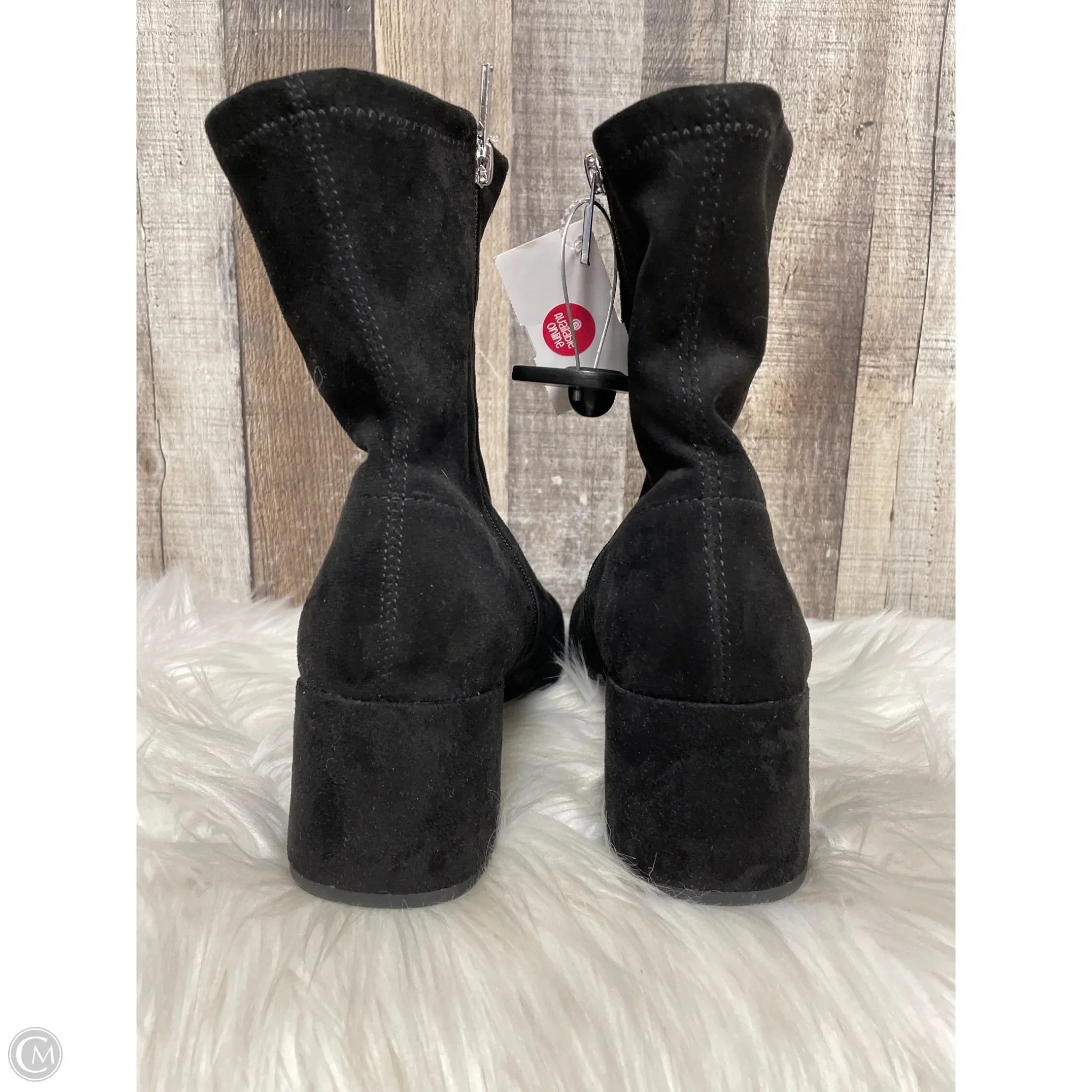 Boots Ankle Heels By A New Day In Black, Size: 10