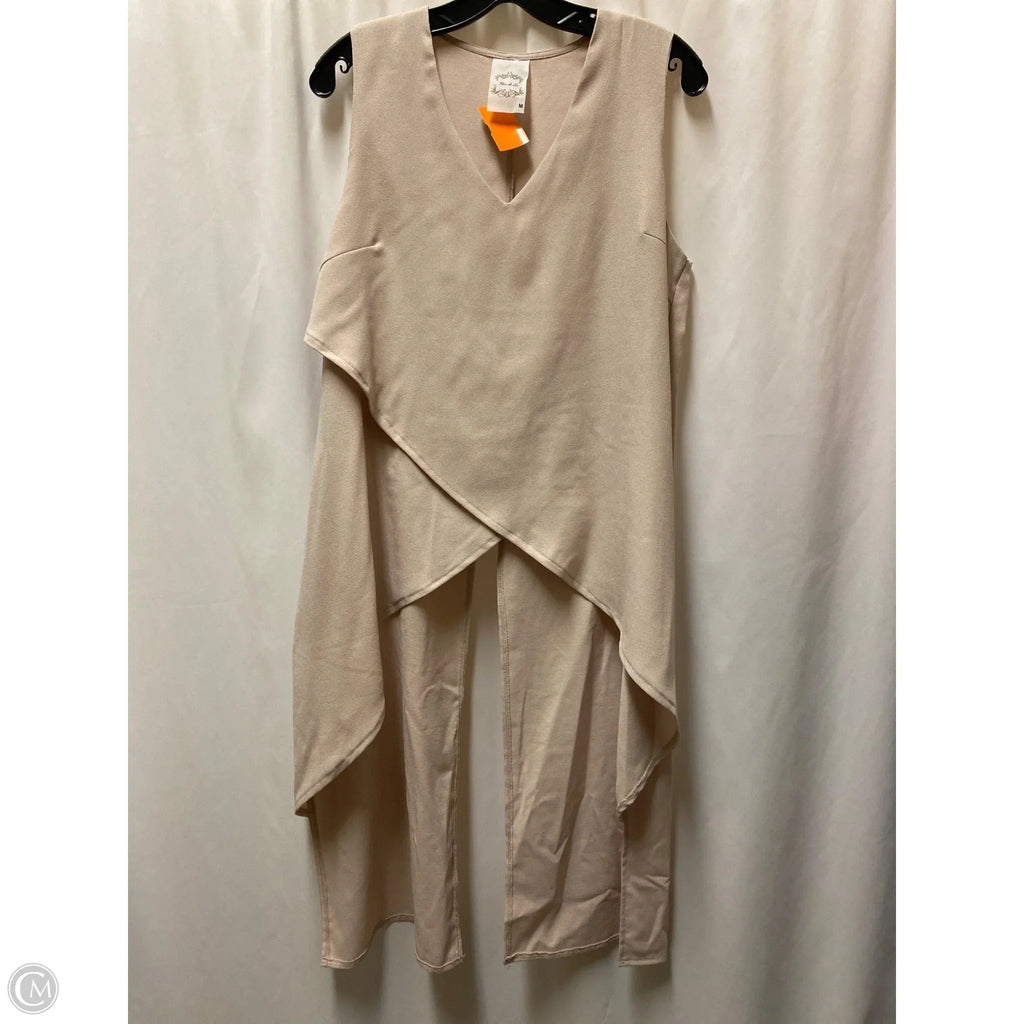 Tank Top By Clothes Mentor In Beige, Size: M