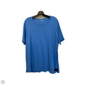 Top Short Sleeve By Kim Rogers In Blue, Size: 1x