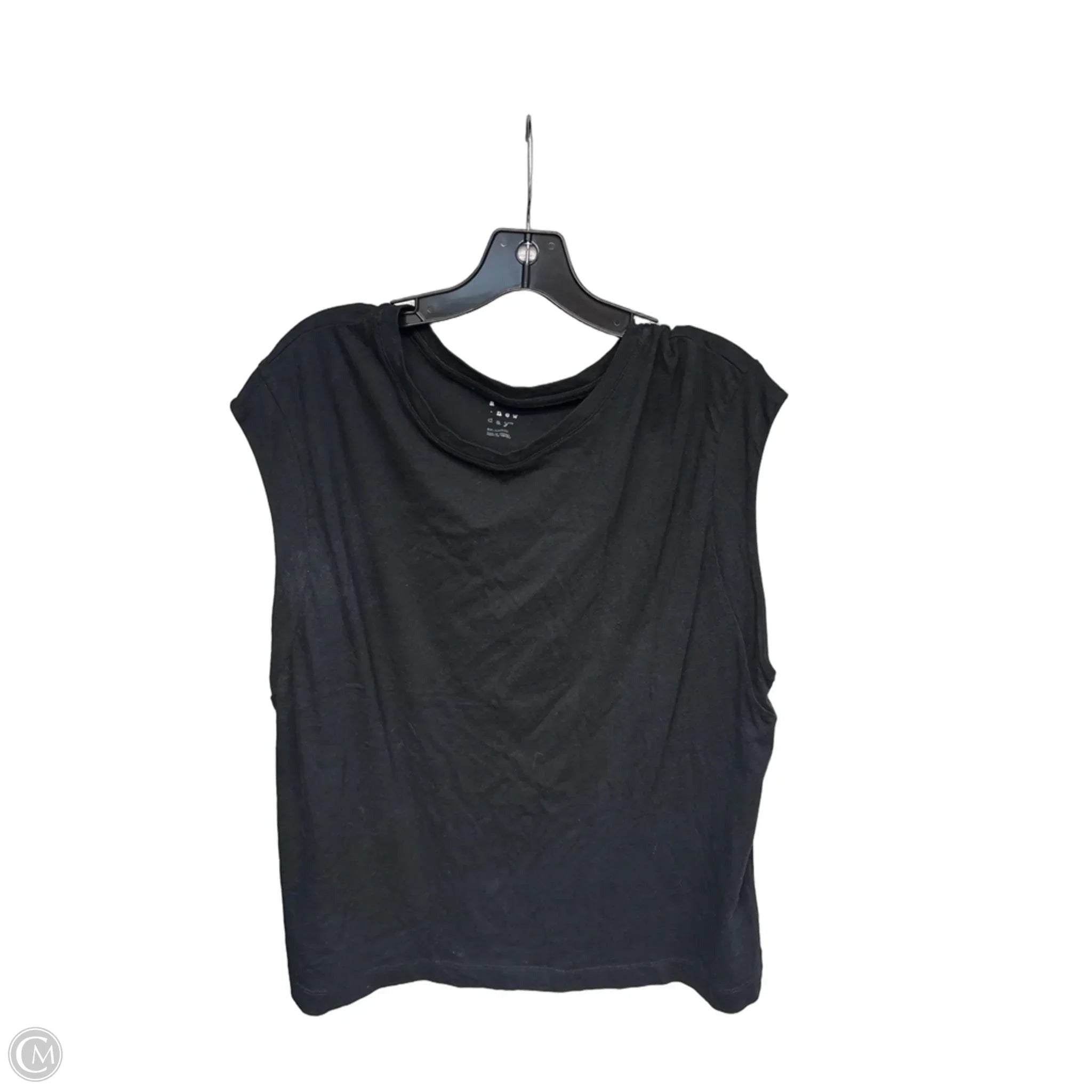 Top Sleeveless By A New Day In Black, Size: Xxl