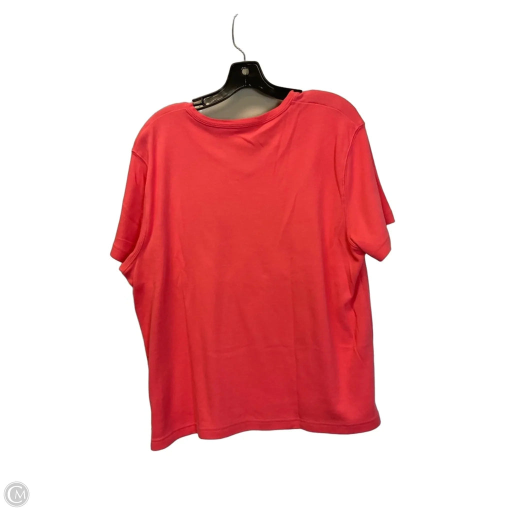 Top Short Sleeve Basic By Kim Rogers In Pink, Size: Xl