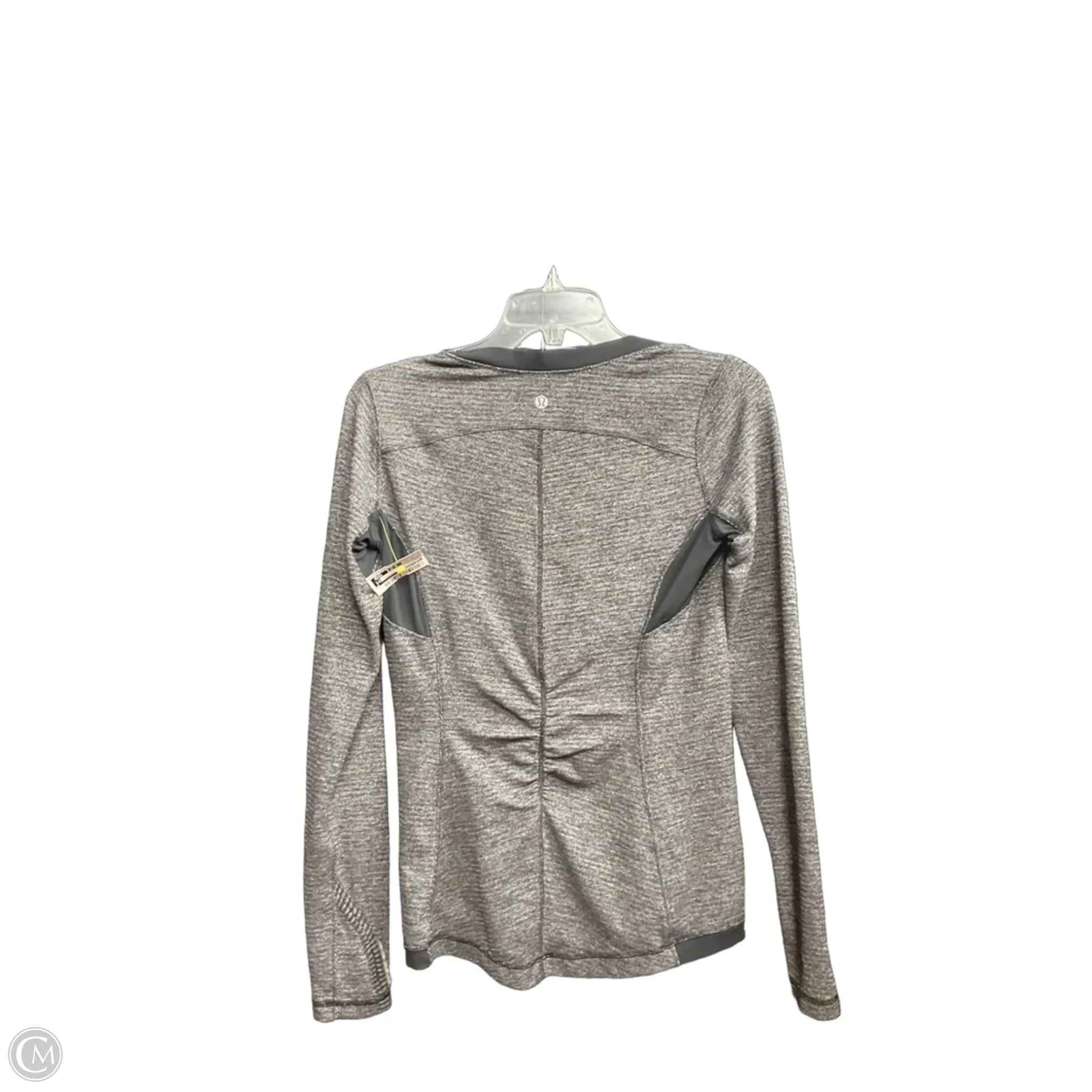 Athletic Top Long Sleeve Crewneck By Lululemon In Grey, Size: 6