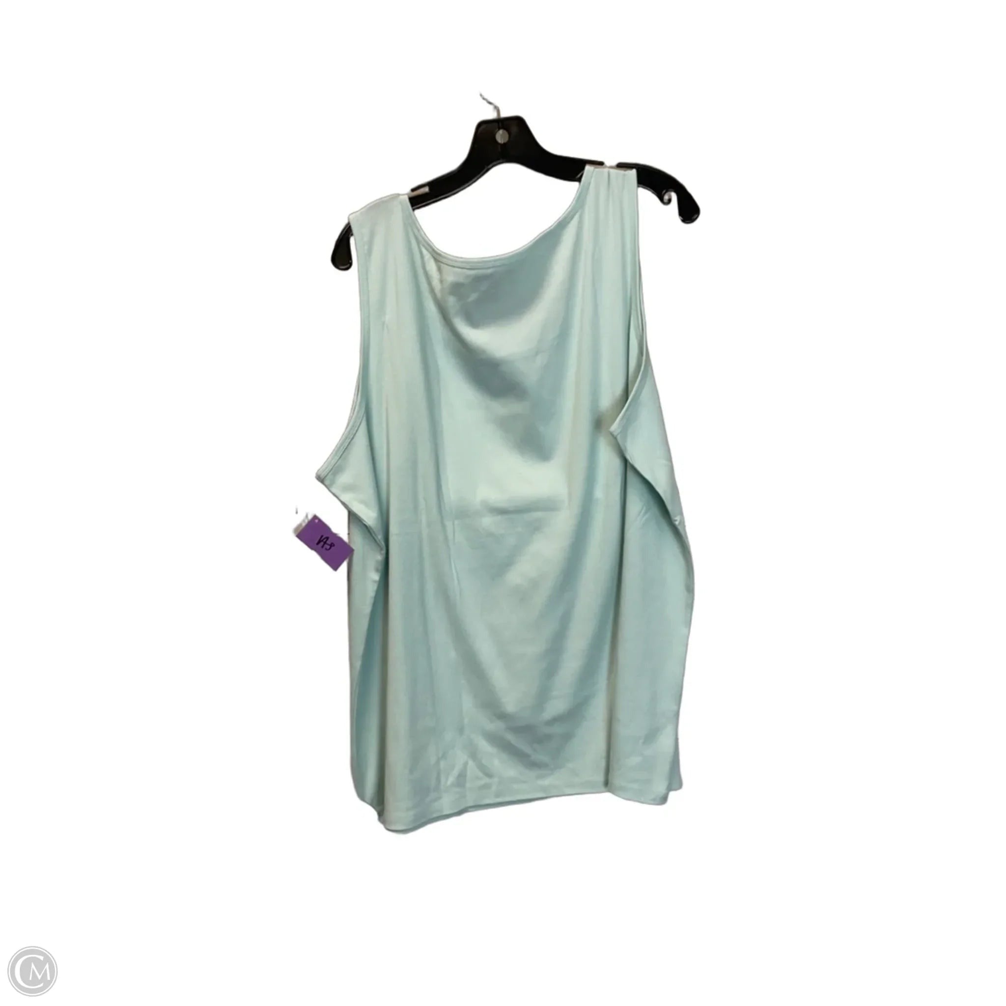 Top Sleeveless Basic By Talbots In Blue, Size: 3x