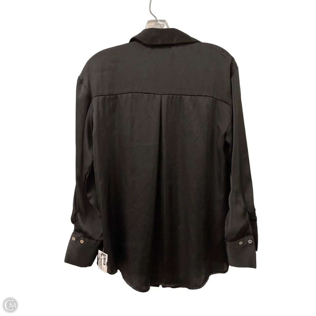 Blouse Long Sleeve By Zara In Black, Size: S