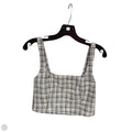 Top Sleeveless By Abercrombie And Fitch In Plaid Pattern, Size: M