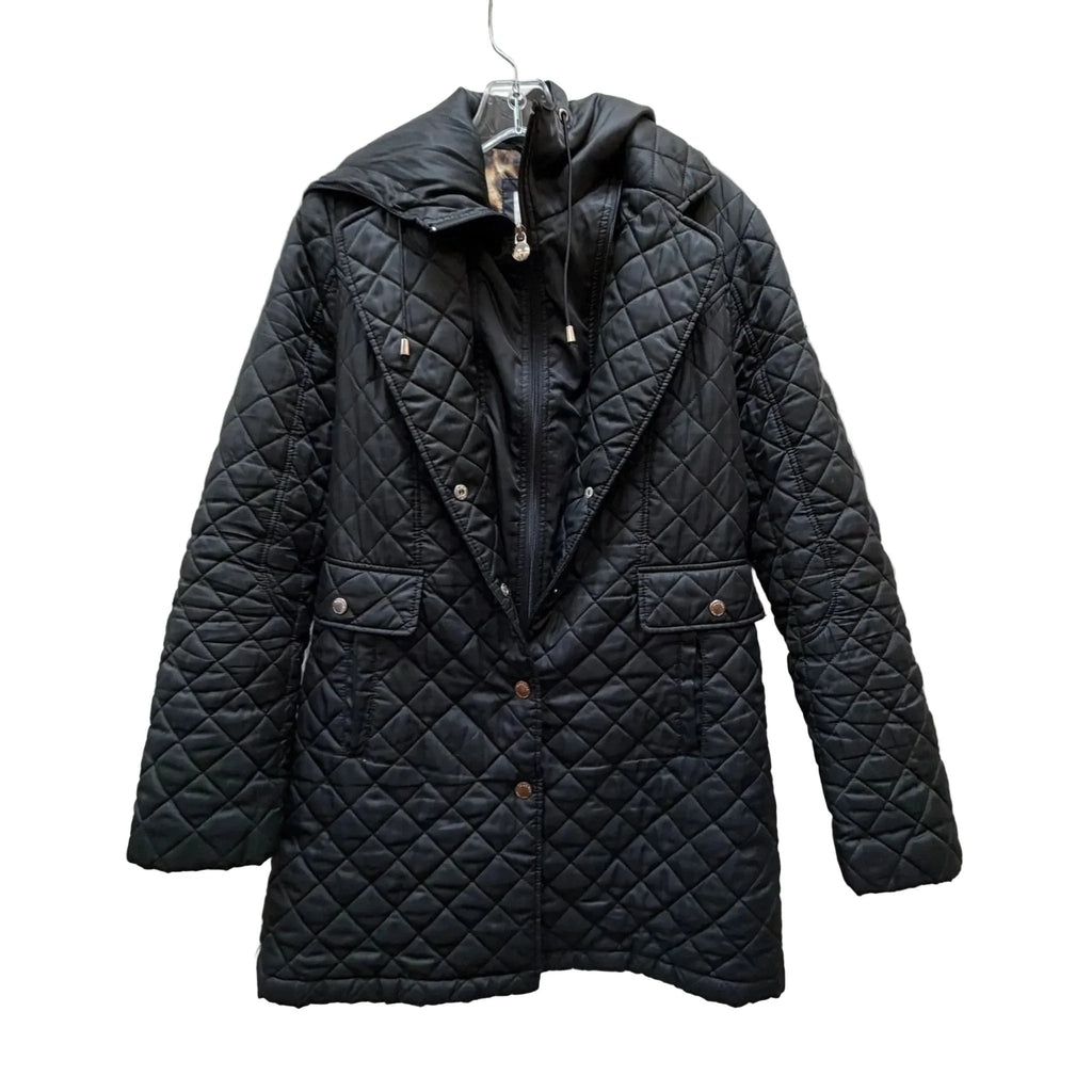 Coat Puffer & Quilted By Laundry In Black, Size: M