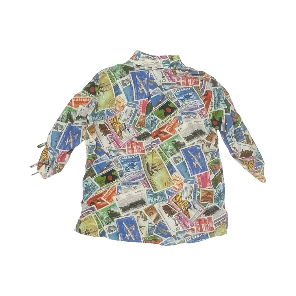 Blouse 3/4 Sleeve By John Mark In Multi, Size:S