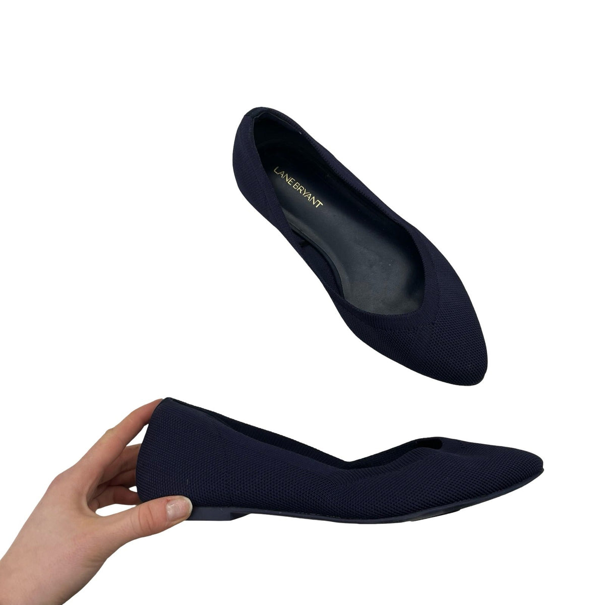 Shoes Flats By Lane Bryant In Navy, Size:9