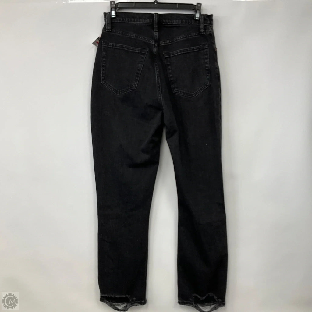Jeans Straight By Abercrombie And Fitch In Black, Size: 2