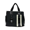 Handbag Designer By Milly In Black & Cream, Size:Medium