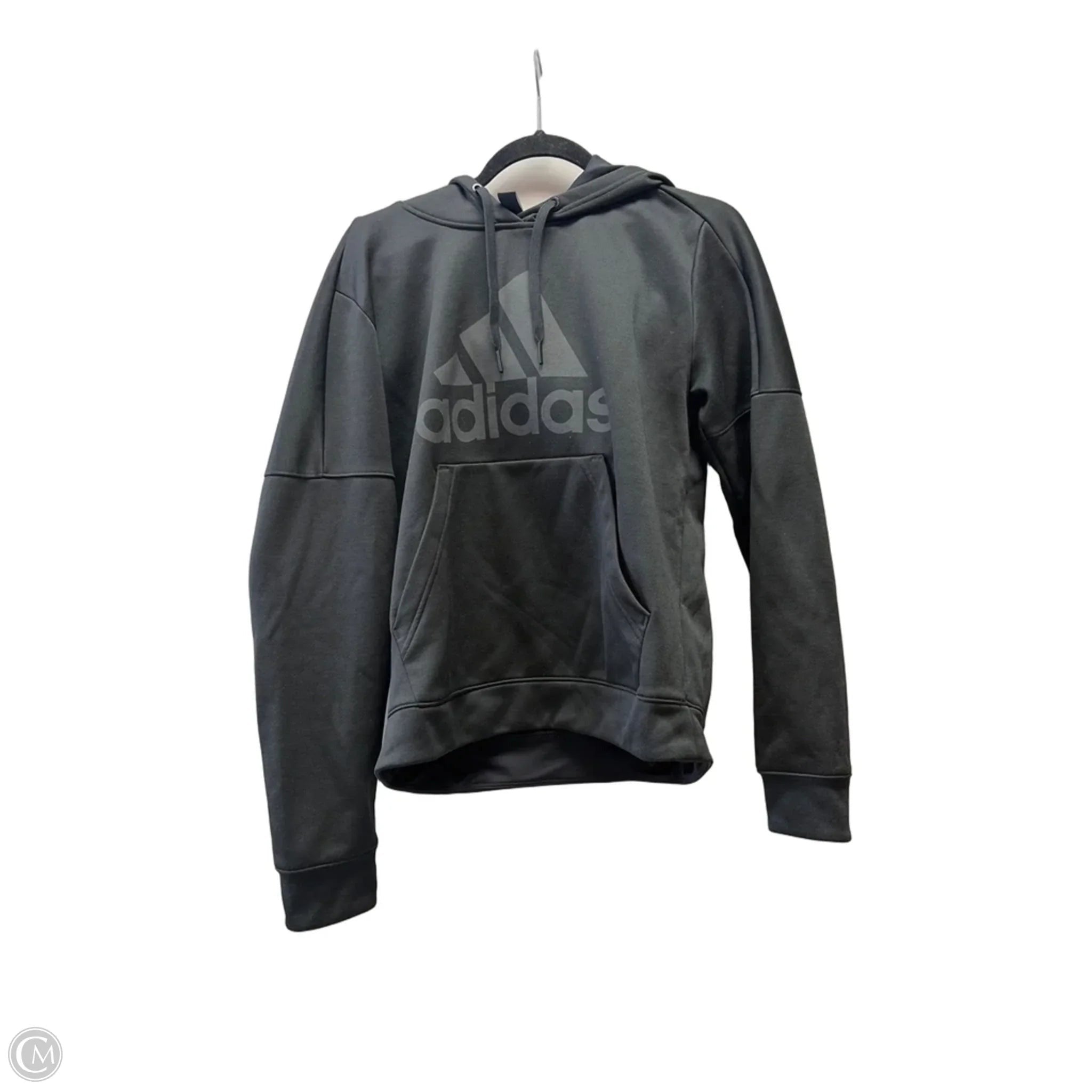 Sweatshirt Hoodie By Adidas In Black, Size: L