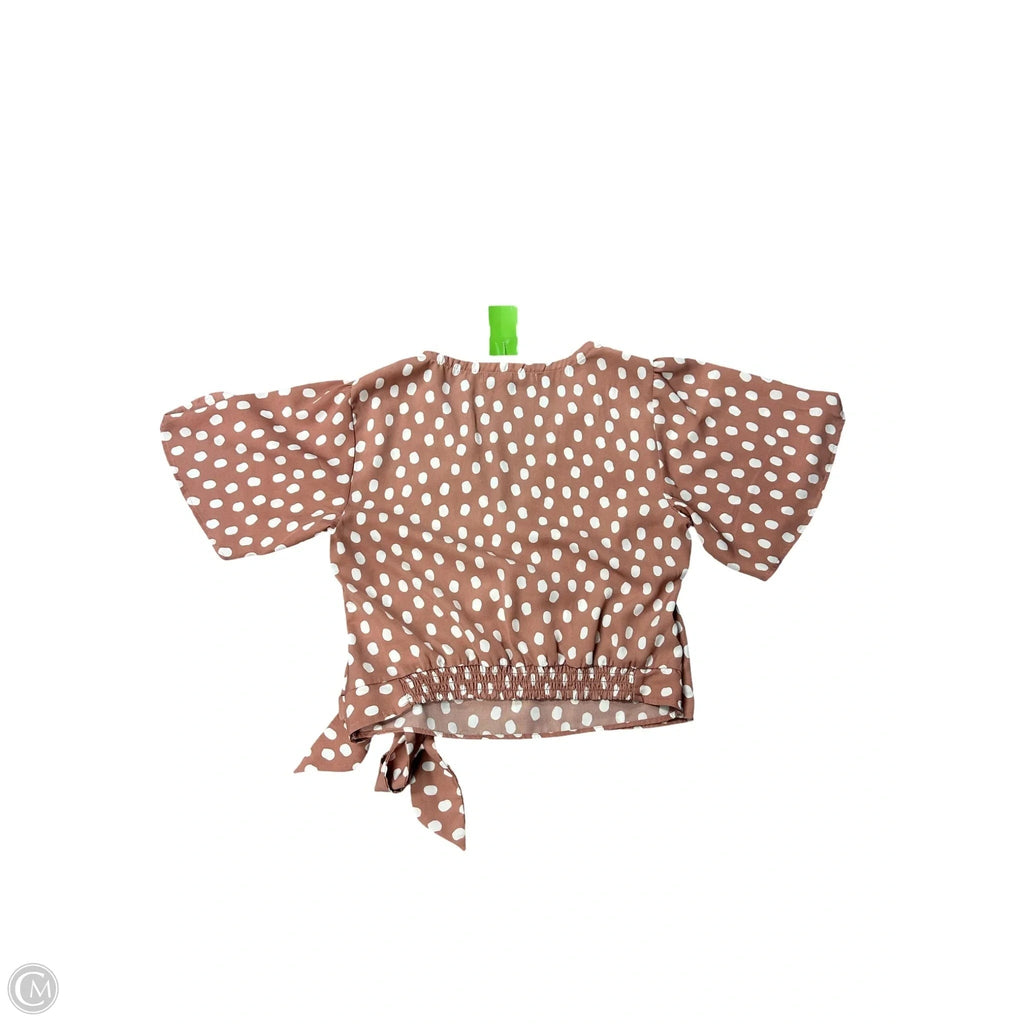 Top Short Sleeve By Abercrombie And Fitch In Pink, Size: Xs