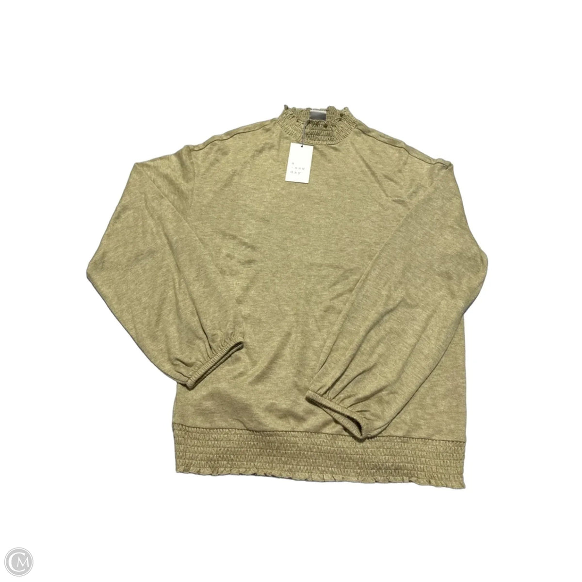 Top Long Sleeve By A New Day In Green, Size: L