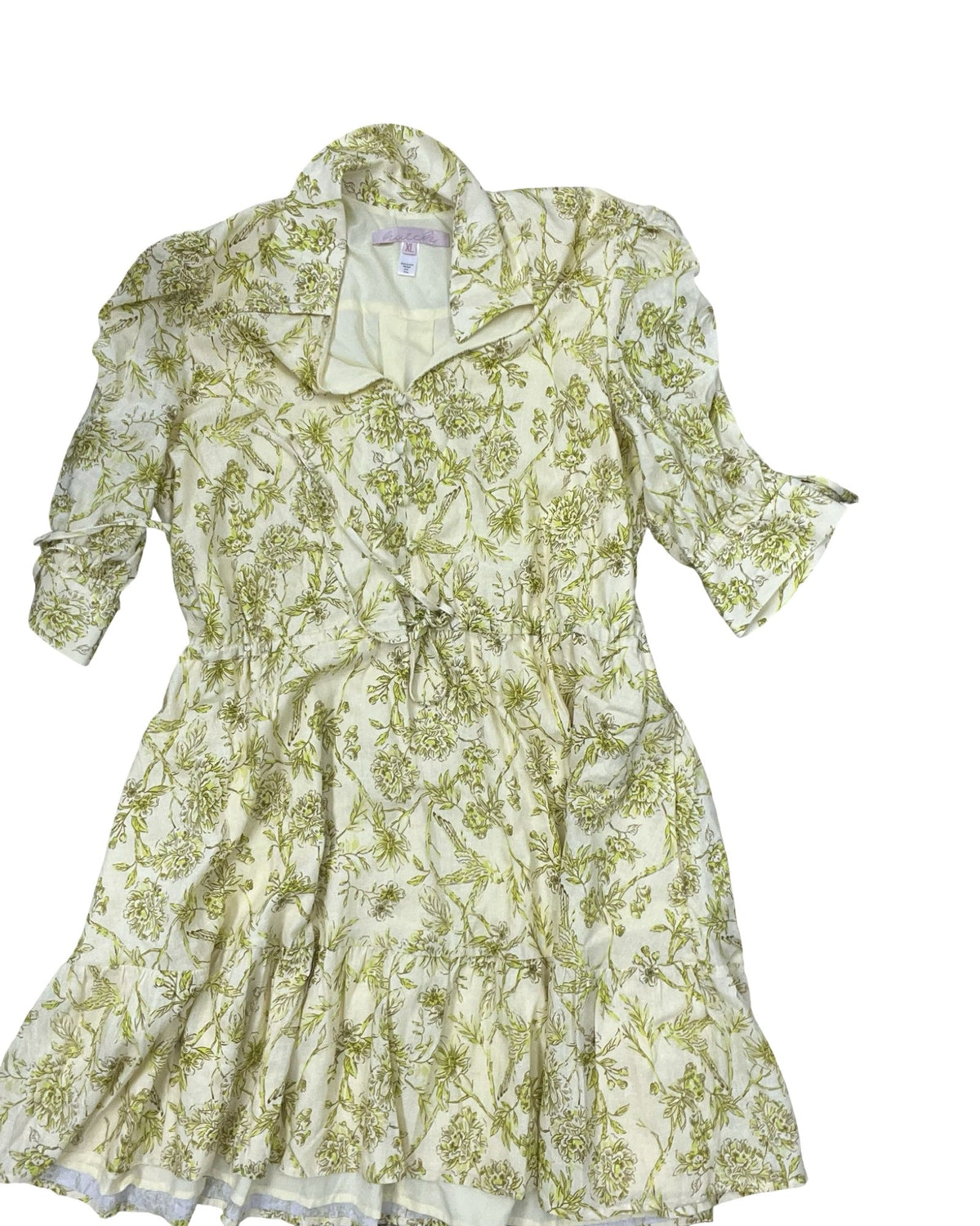 Dress Casual Midi By Hutch In Yellow, Size:Xl