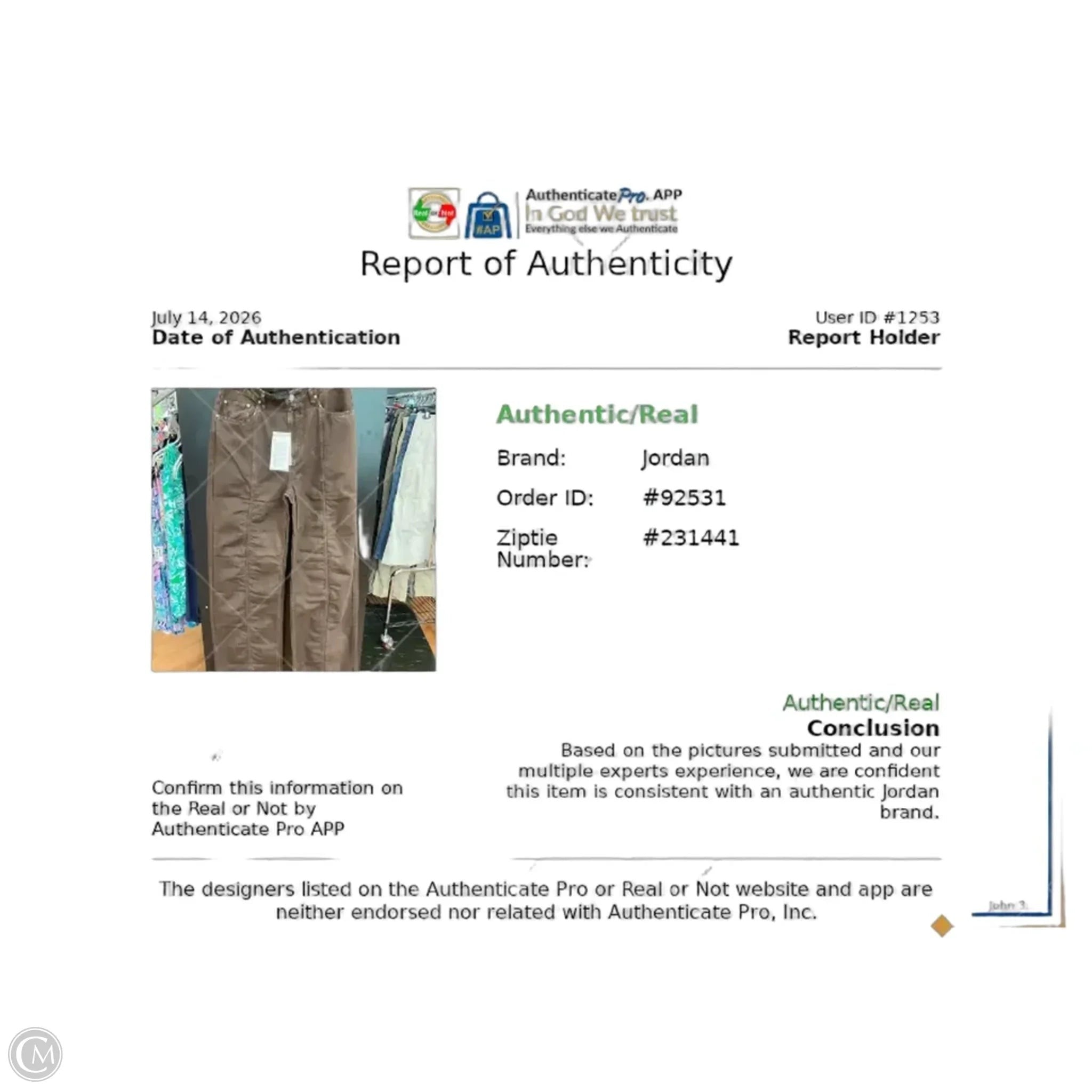 Jeans Luxury Designer By Jordan In Brown Denim, Size: 8