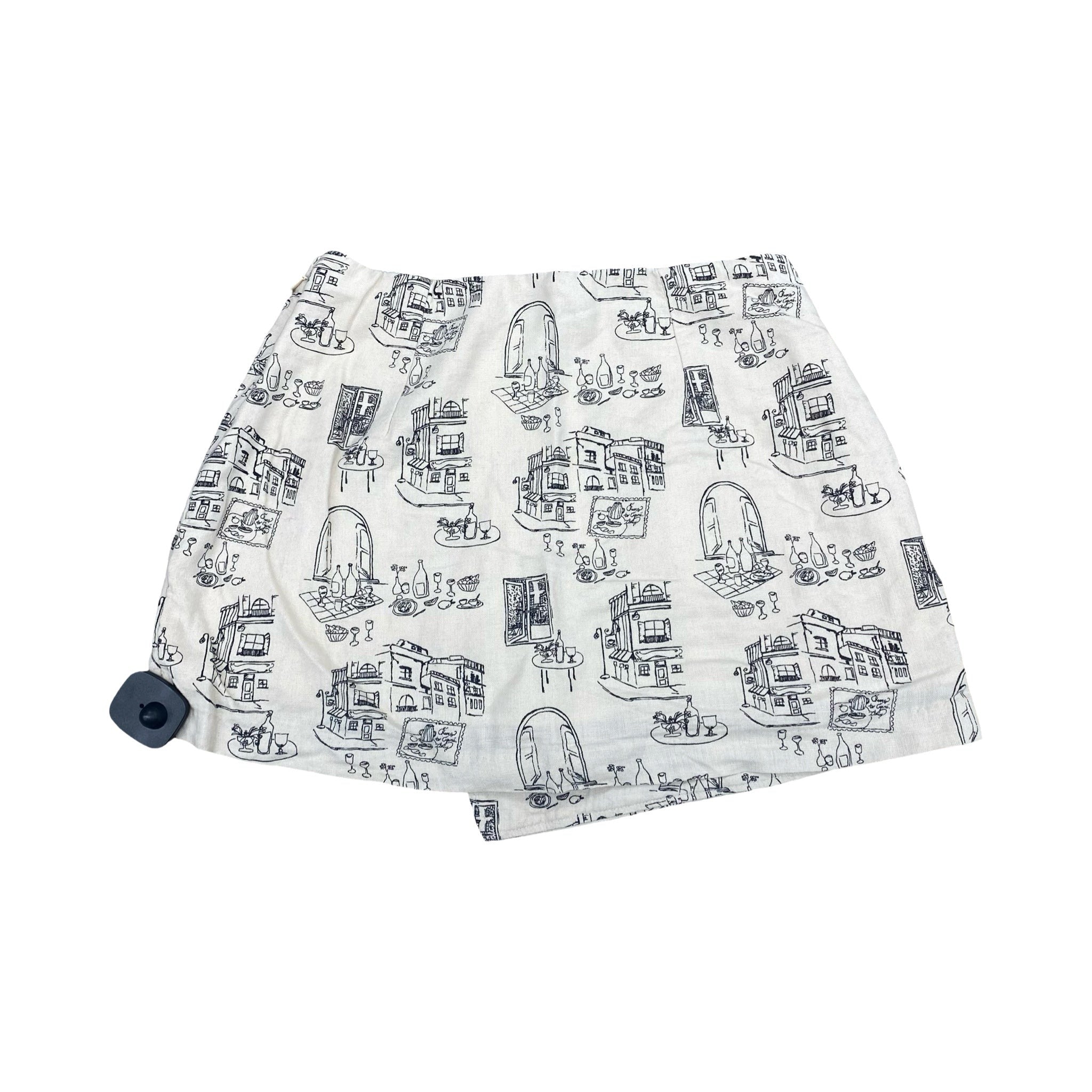 Skirt Mini & Short By Abercrombie And Fitch In Black & Cream, Size:S