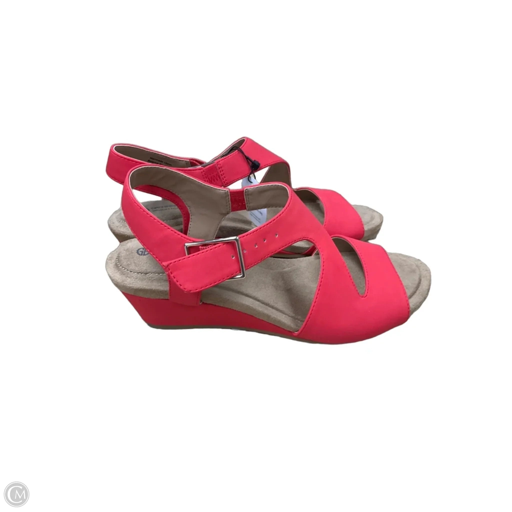 Sandals Heels Wedge By Giani Bernini In Red, Size: 8