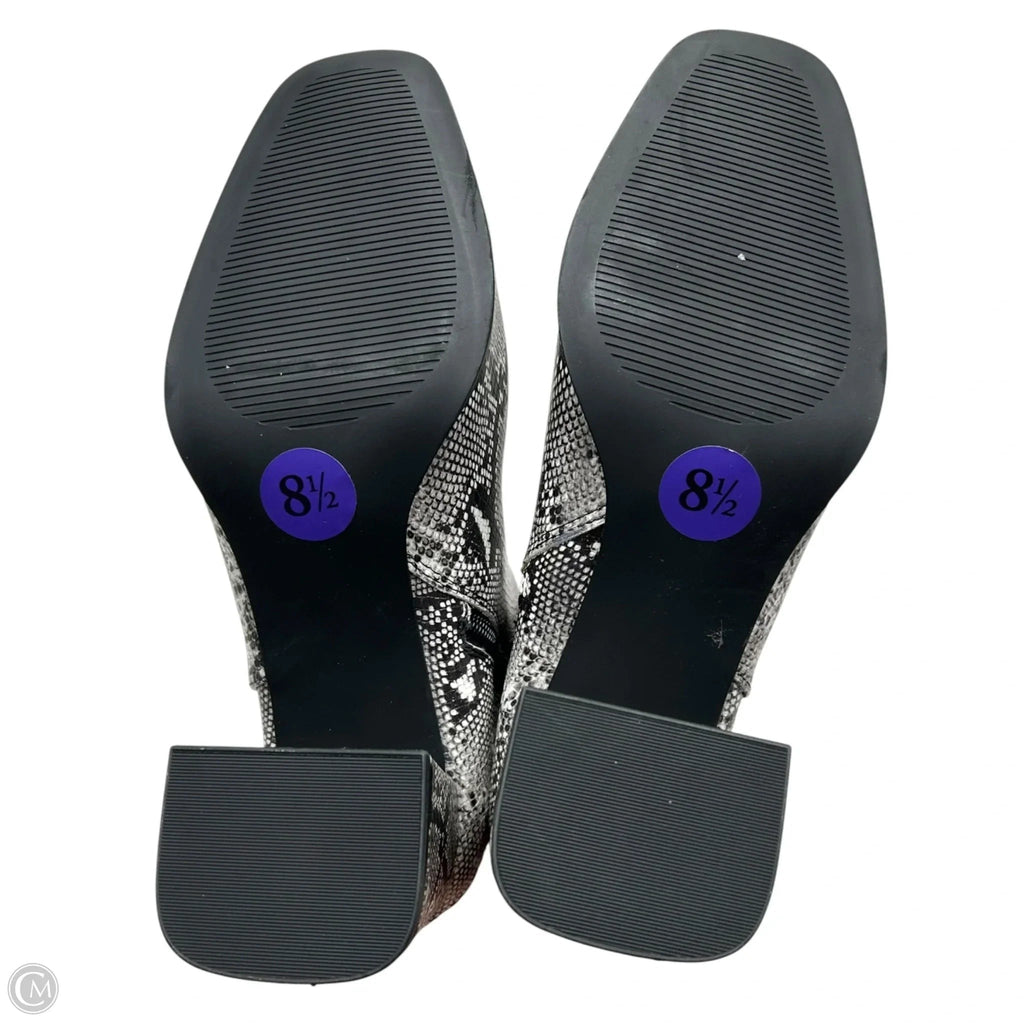 Boots Ankle Heels By Madden Girl In Snakeskin Print, Size: 8.5