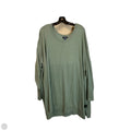 Top Long Sleeve Basic By D&co. In Green, Size: 2x