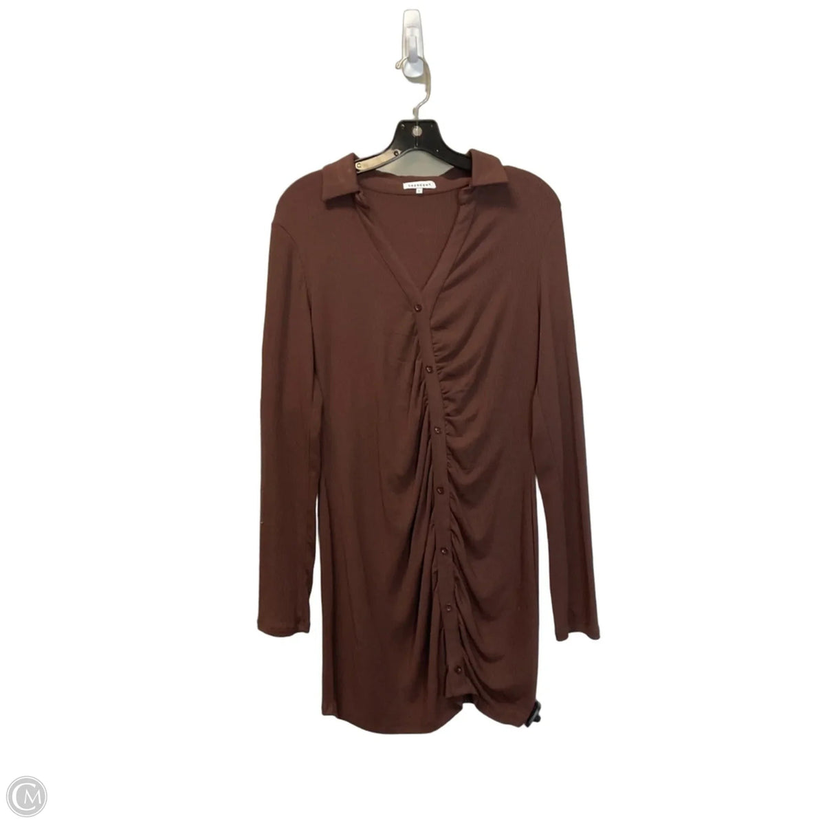 Dress Casual Short By Crescent Drive In Brown, Size: L