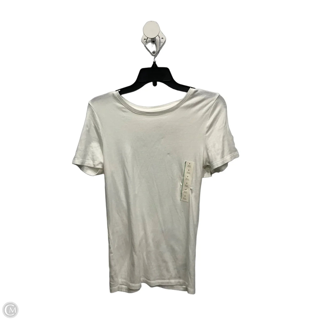Top Short Sleeve By A New Day In White, Size: M