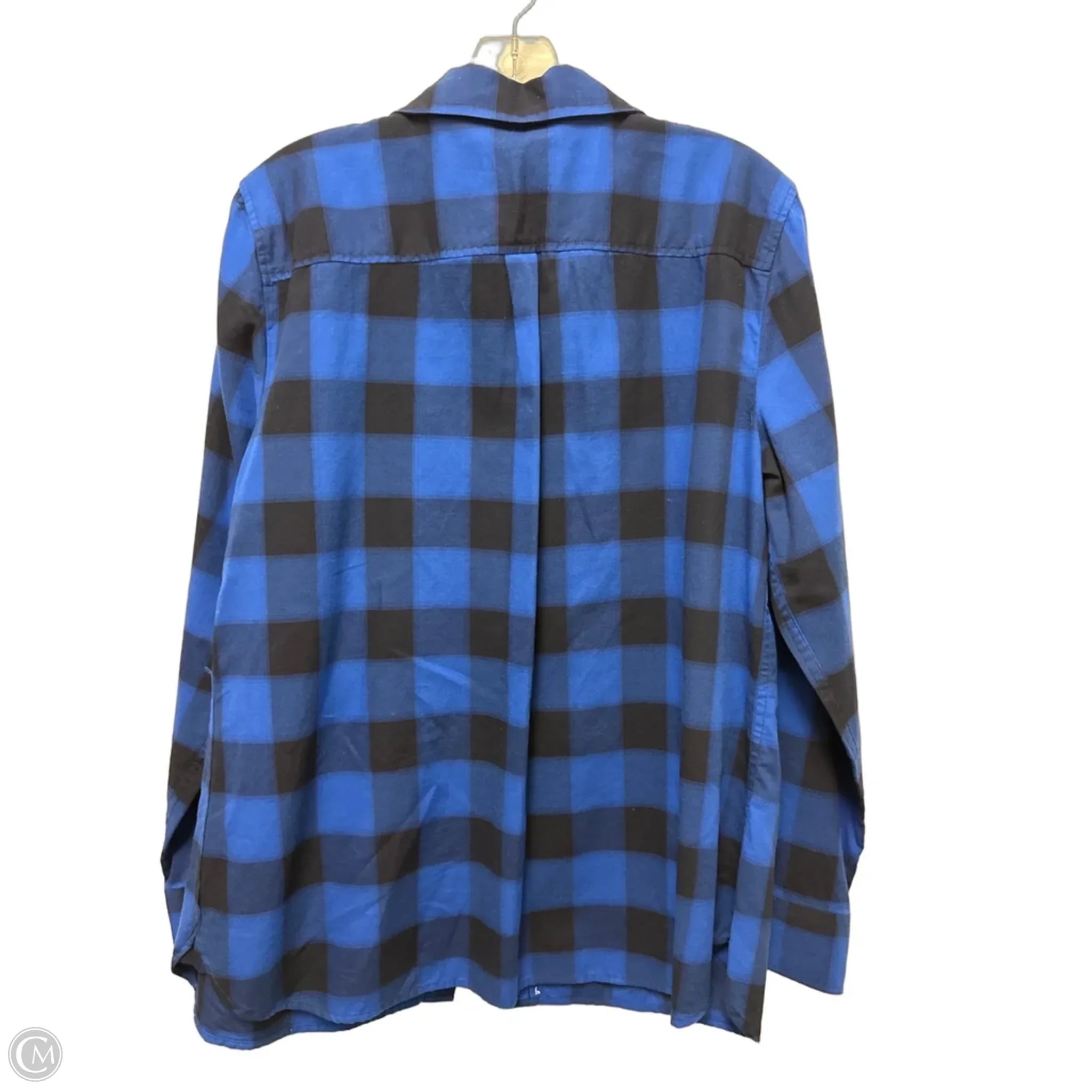 Blouse Long Sleeve By Talbots In Blue, Size: L