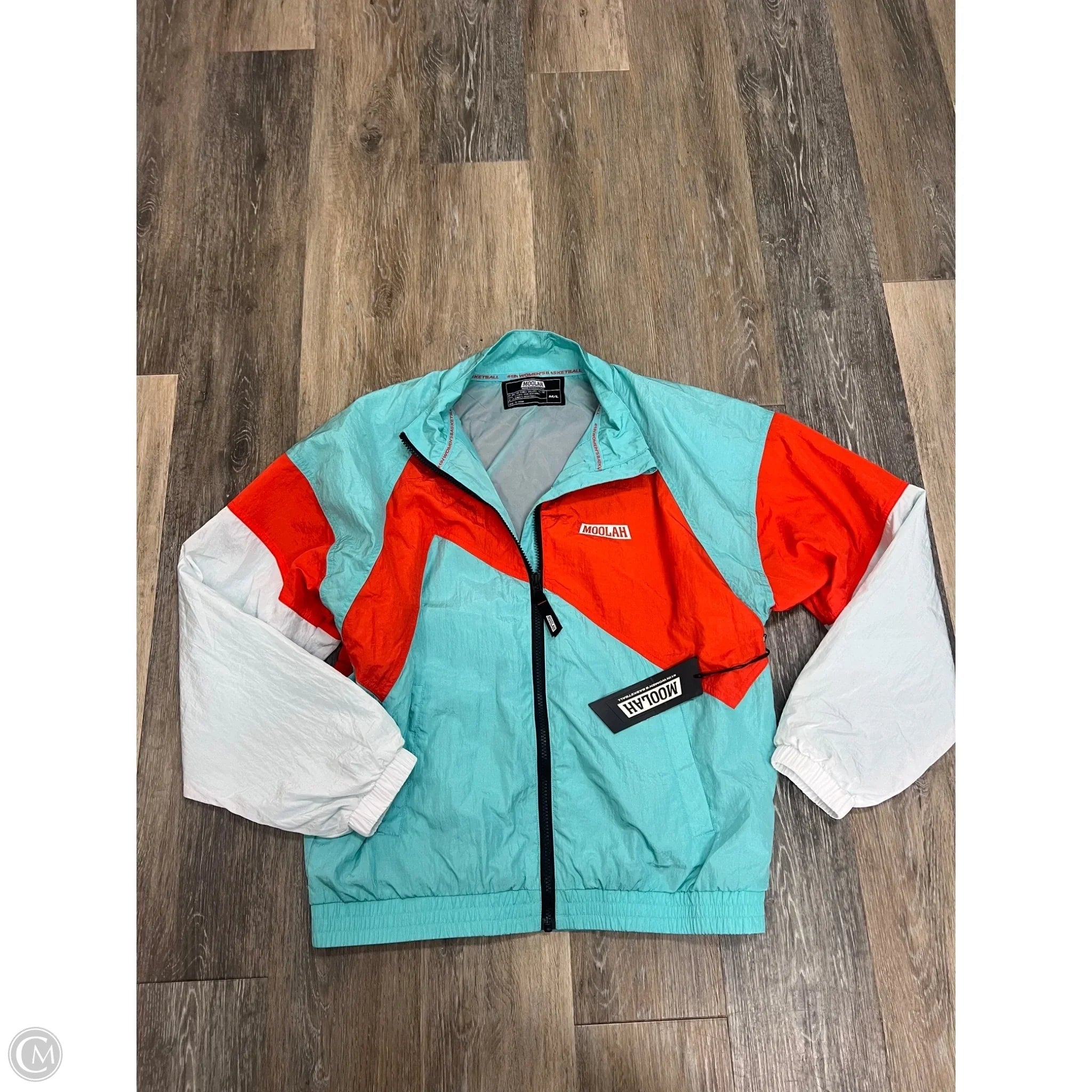 Athletic Jacket By Moolah In Multi-colored, Size: M