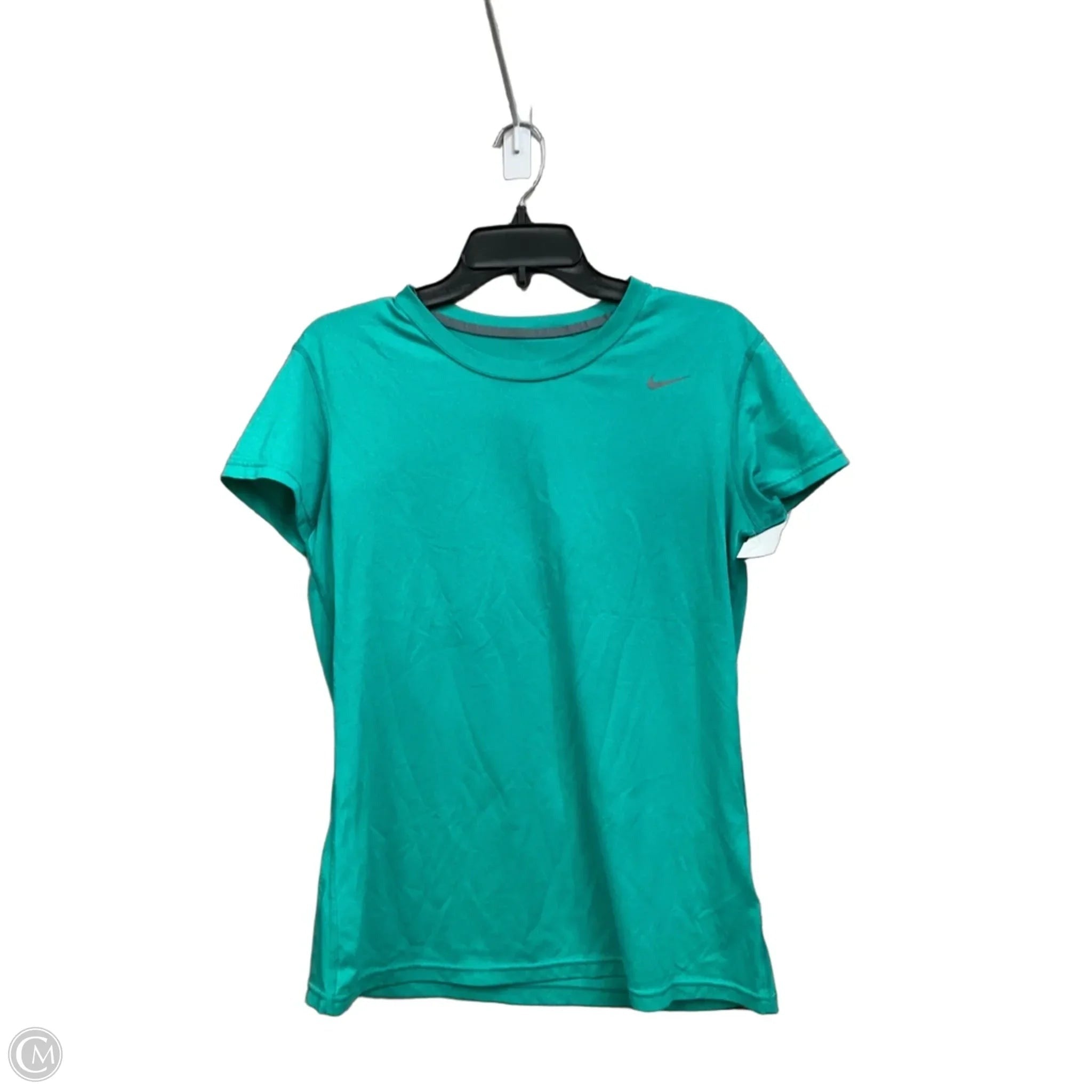 Athletic Top Short Sleeve By Nike Apparel In Green, Size: M