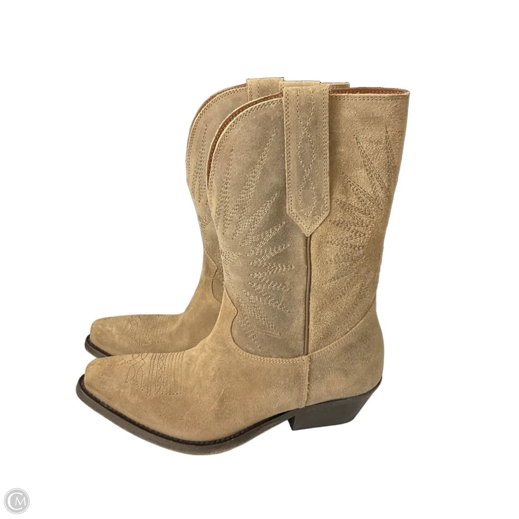 Boots Luxury Designer By Golden Goose In Grey, Size: 6