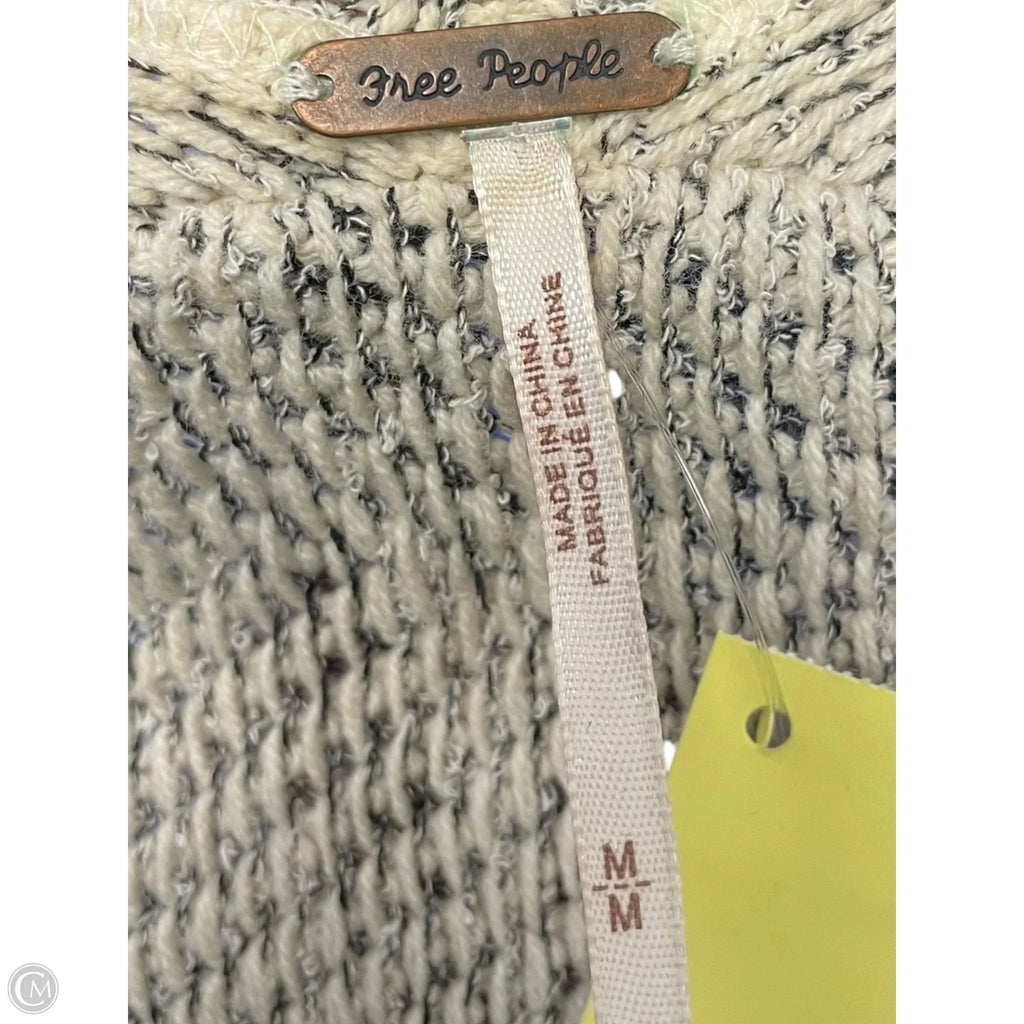 Cardigan By Free People In Black & Cream, Size: M