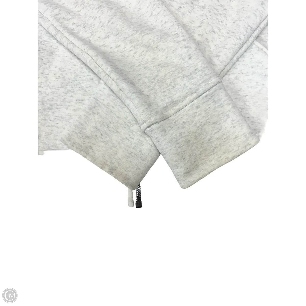 Athletic Sweatshirt Hoodie By Lululemon In Grey, Size: 12