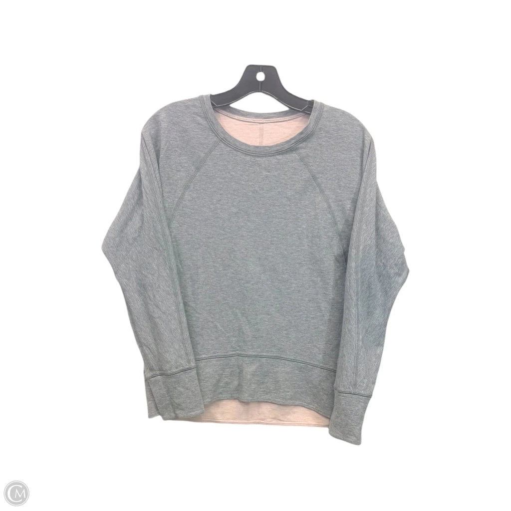 Athletic Sweatshirt Collar By Lululemon In Grey, Size: S