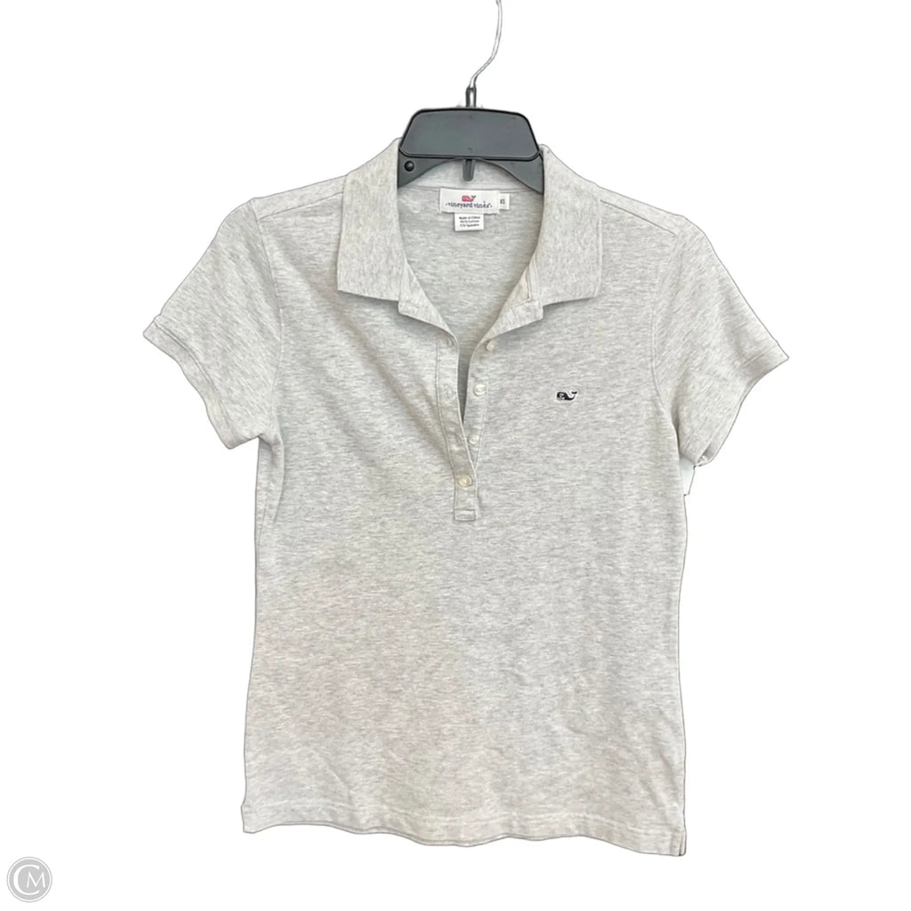 Top Short Sleeve By Vineyard Vines In Grey, Size: Xs