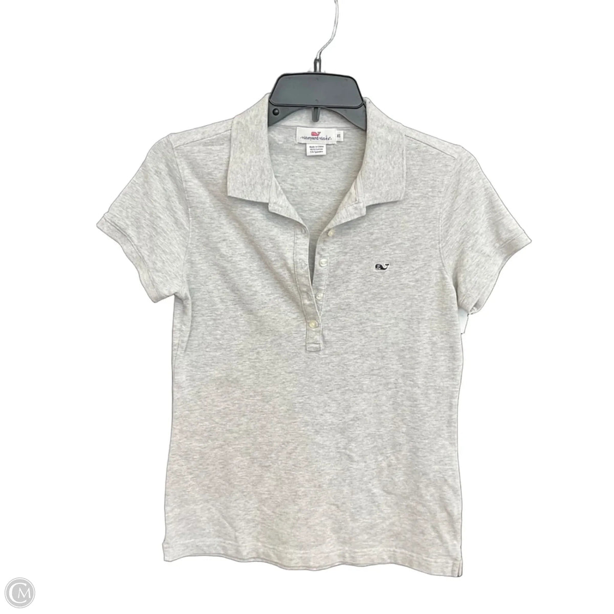 Top Short Sleeve By Vineyard Vines In Grey, Size: Xs