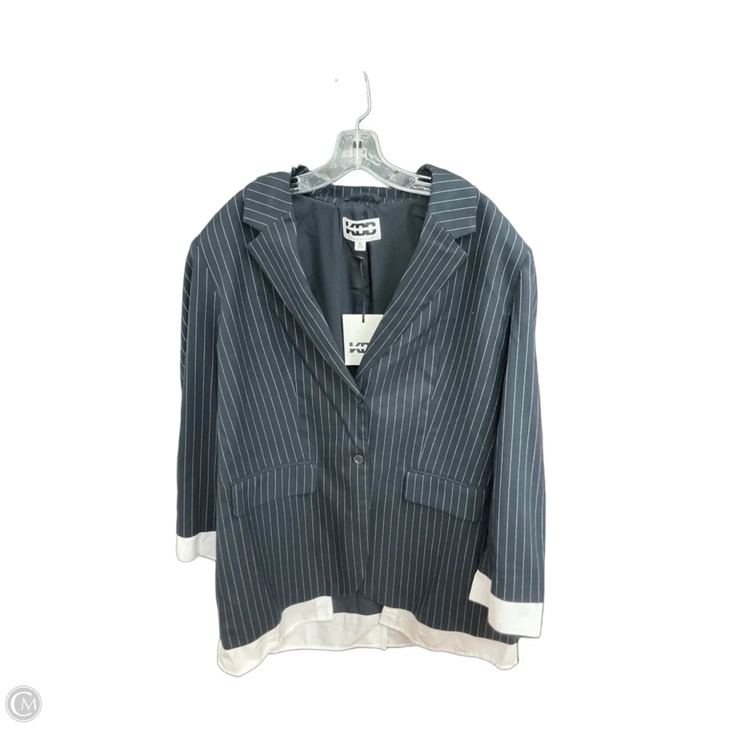 Blazer By Clothes Mentor In Navy, Size: Xl