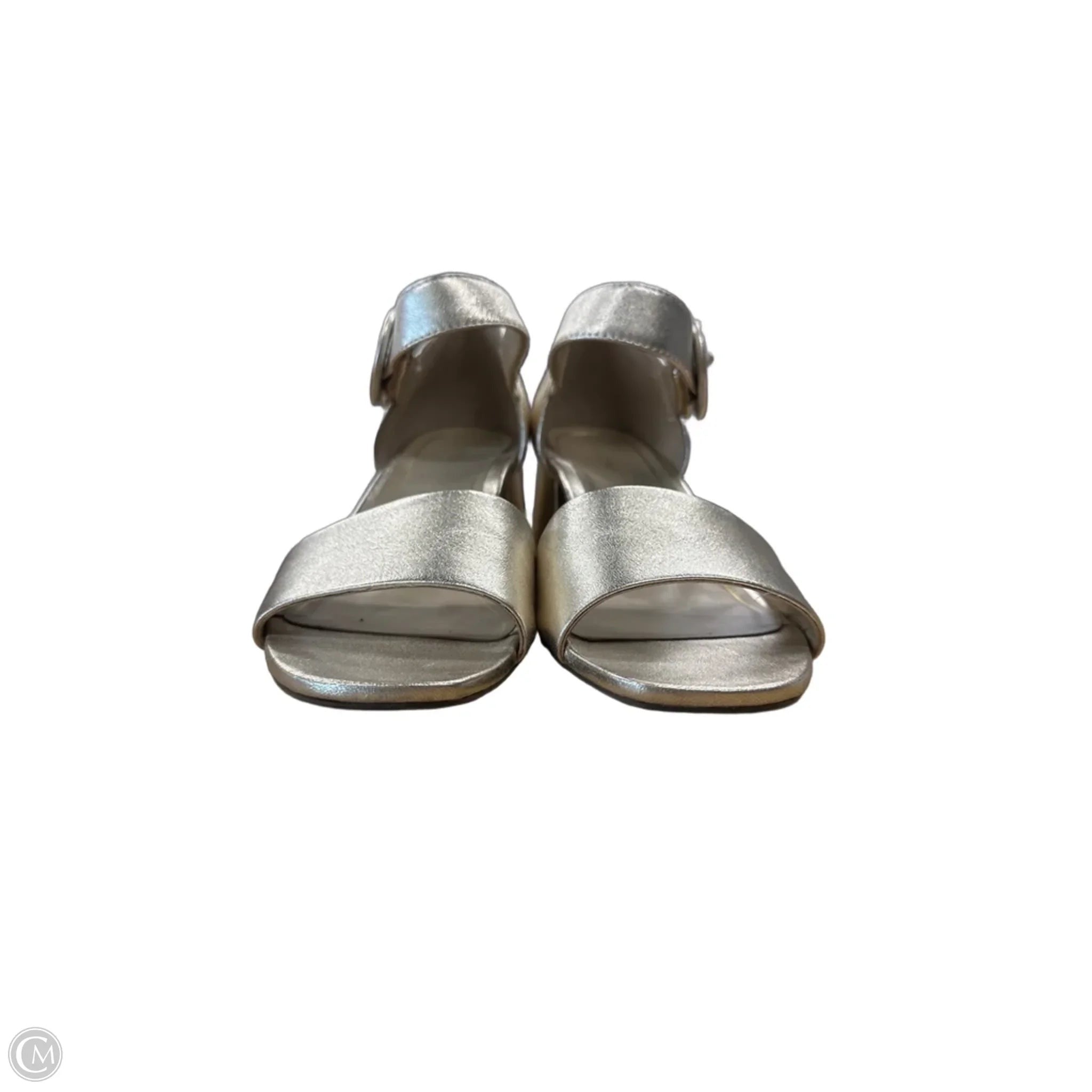 Shoes Heels Block By Vionic In Gold, Size: 8.5