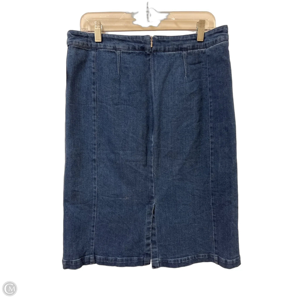 Skirt Midi By Scotch & Soda In Blue Denim, Size: 16