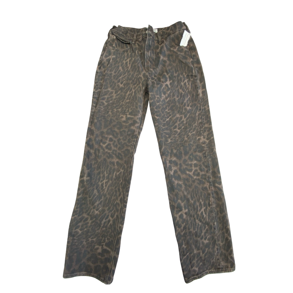 Jeans Wide Leg By Abercrombie And Fitch In Animal Print, Size:6L
