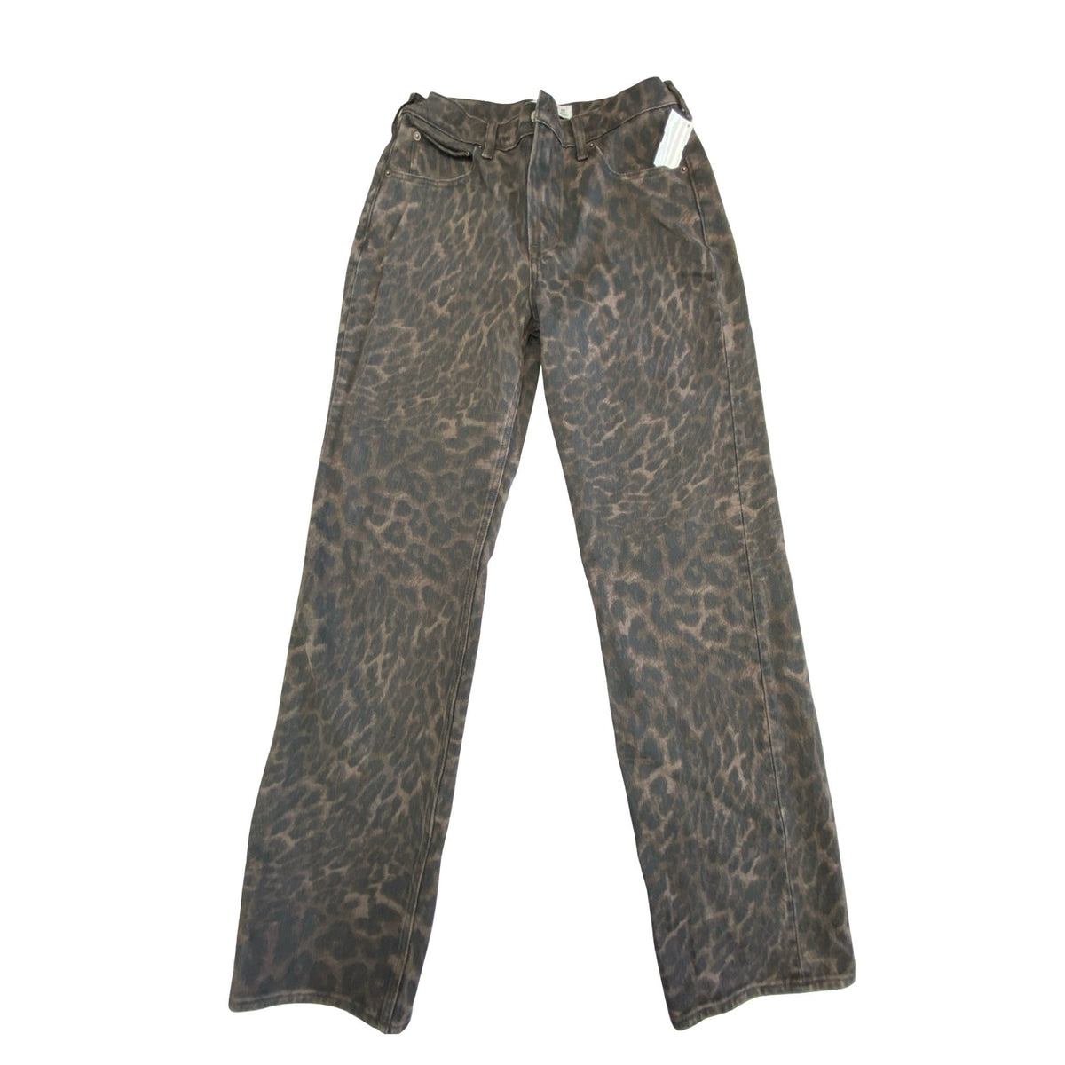 Jeans Wide Leg By Abercrombie And Fitch In Animal Print, Size:6L