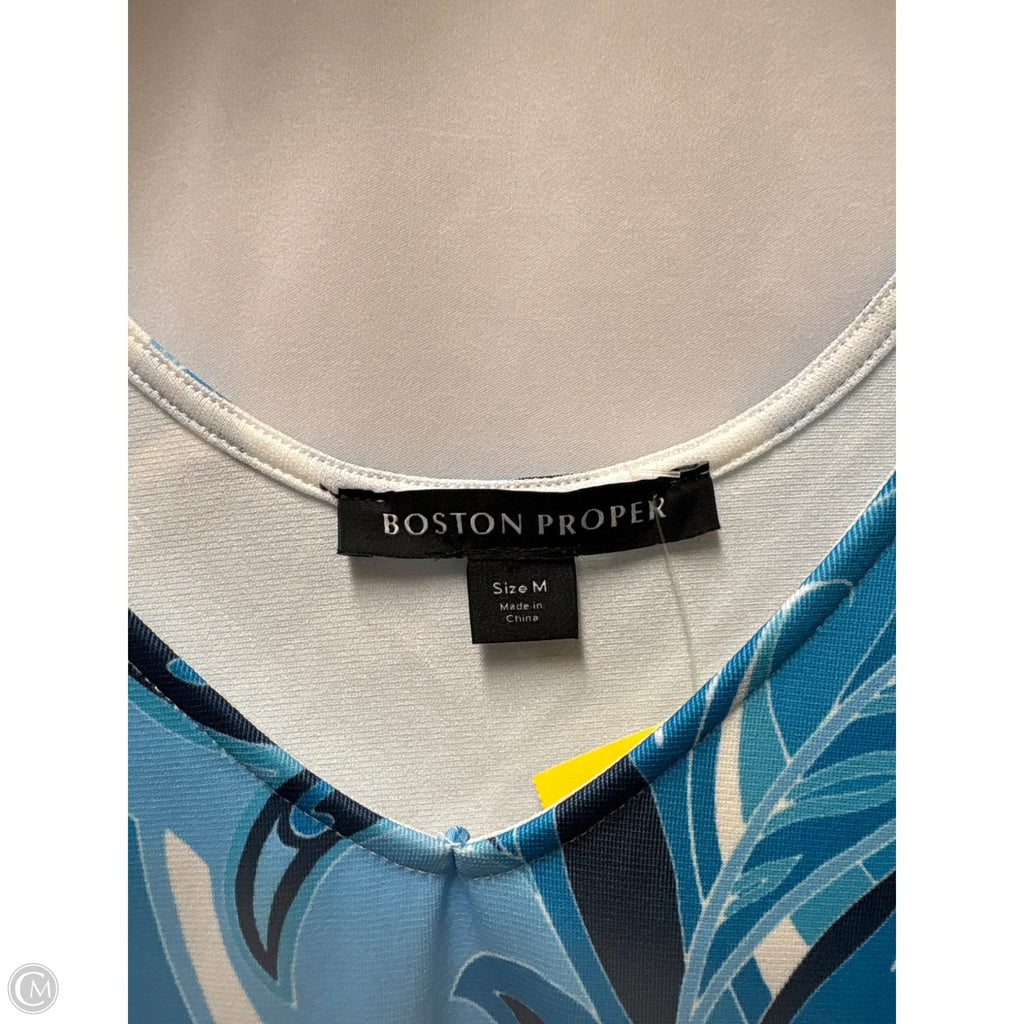 Top Sleeveless By Boston Proper In Blue, Size: M