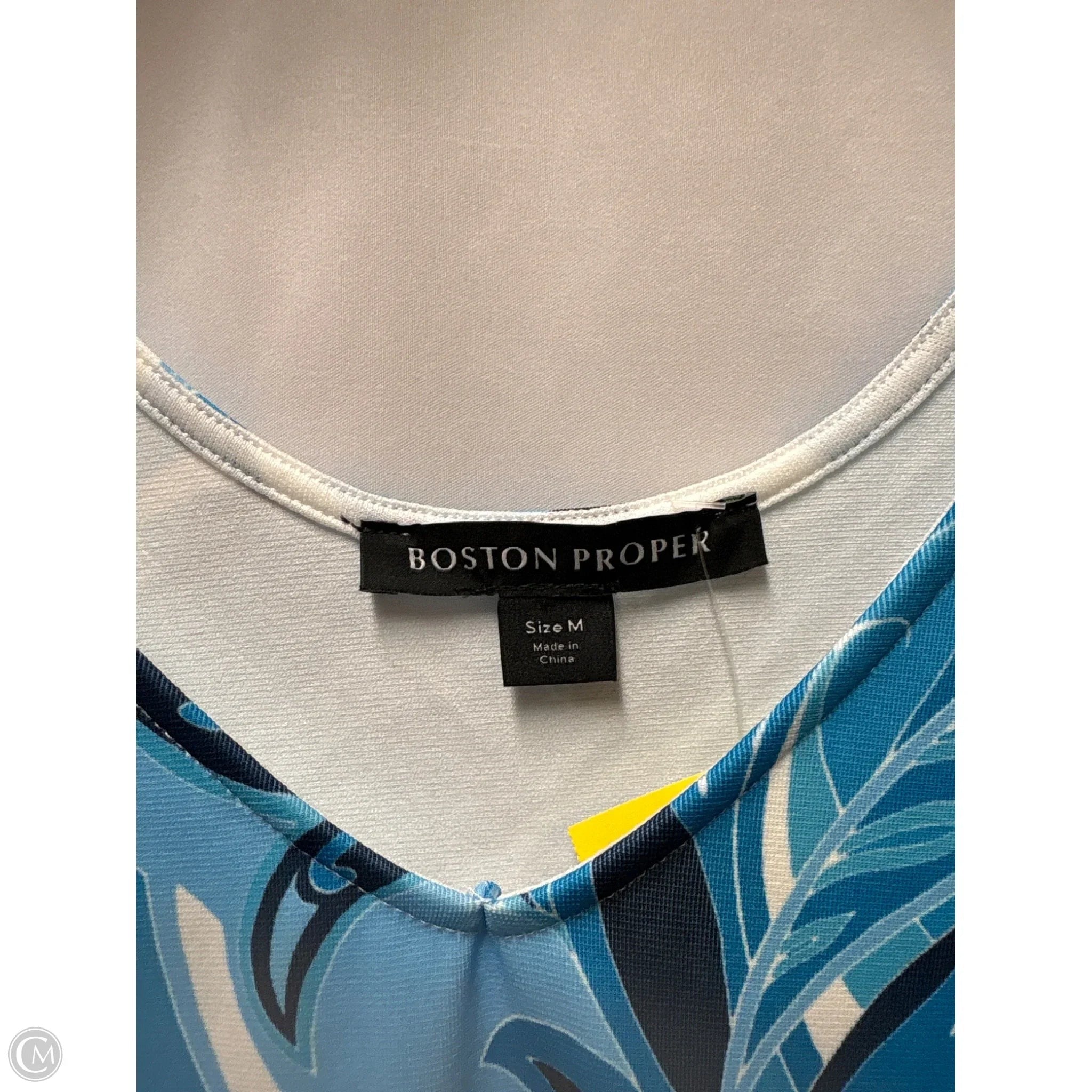Top Sleeveless By Boston Proper In Blue, Size: M